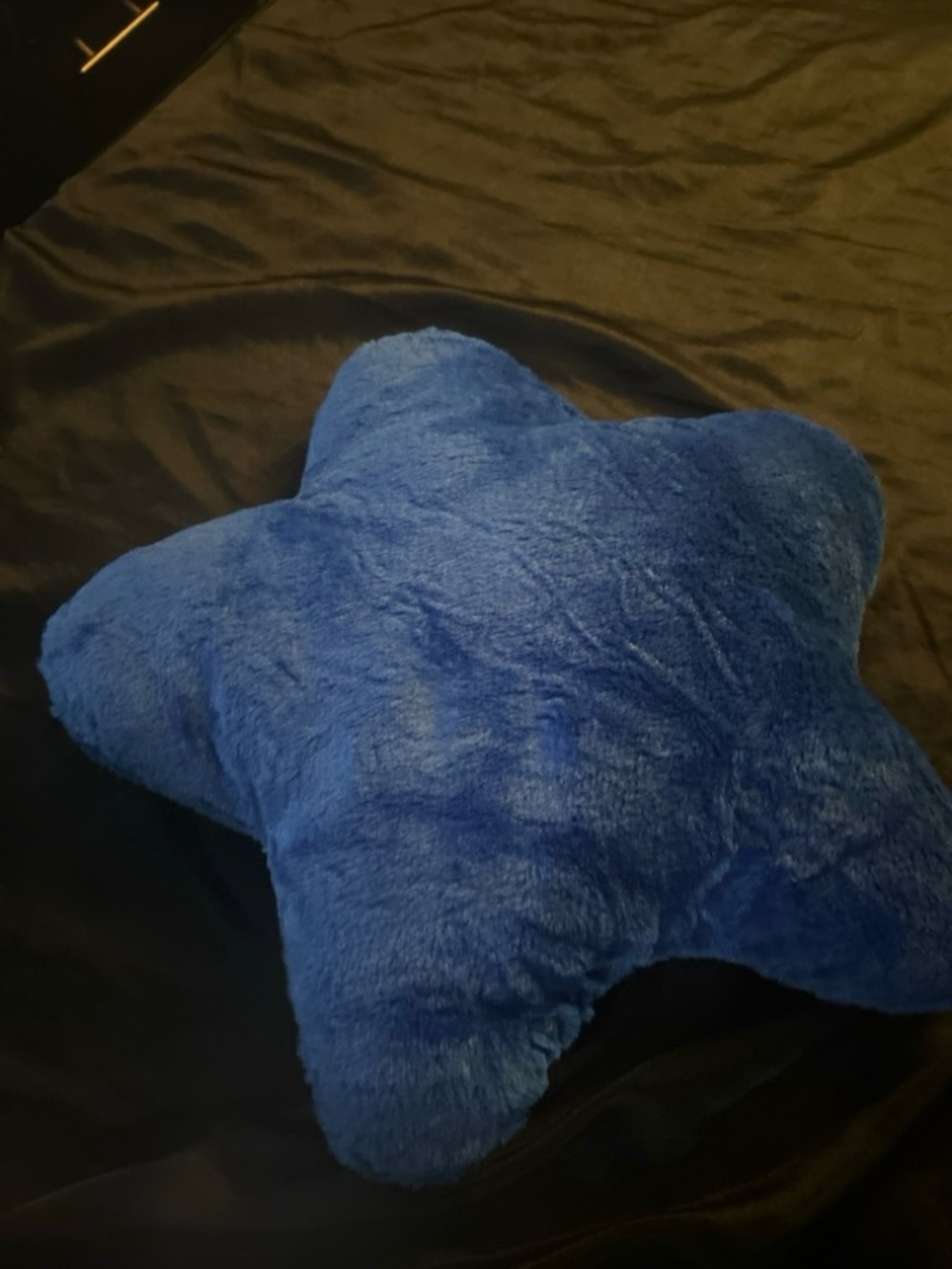 Plush Star Throw Pillow - Blue